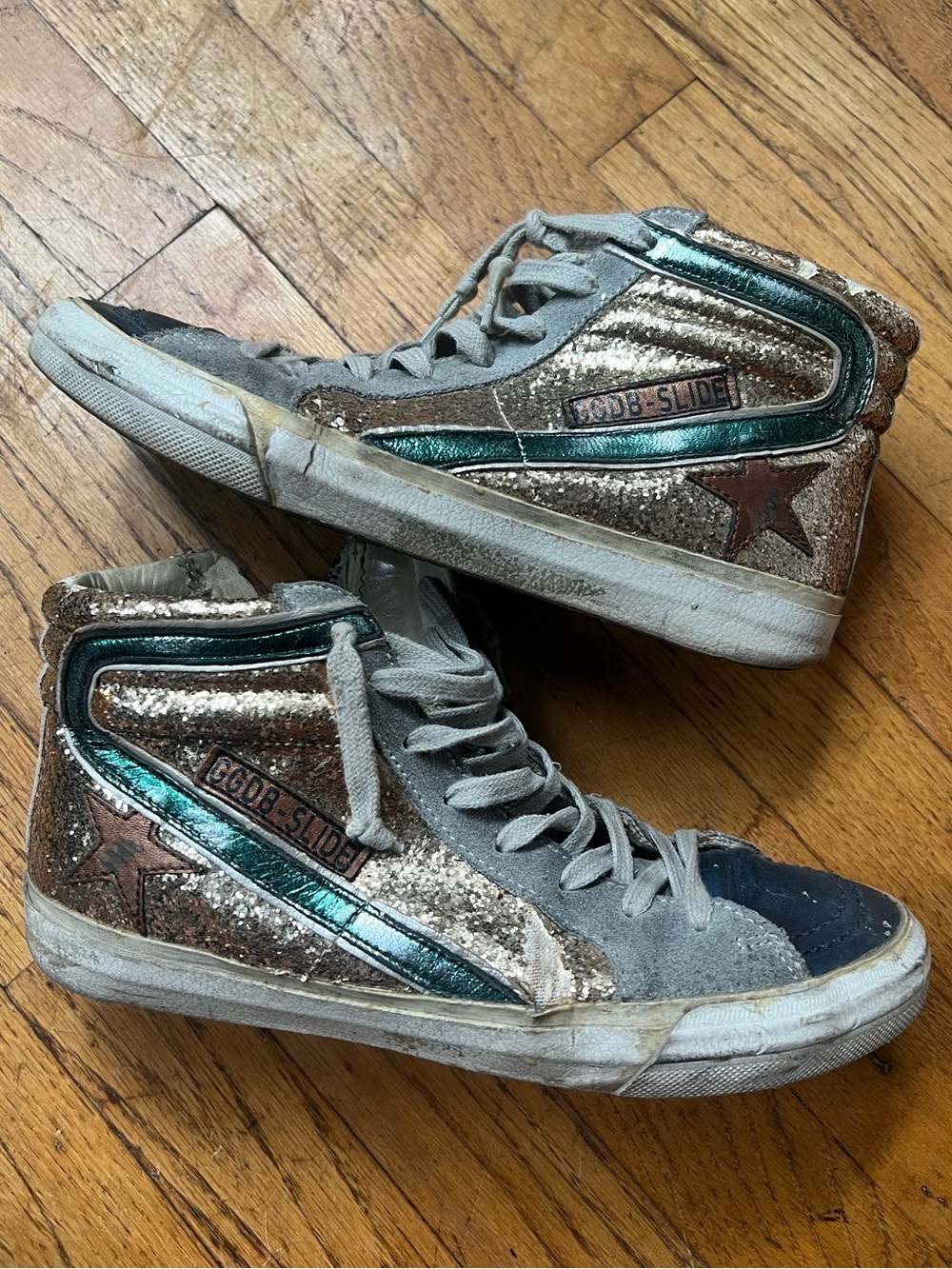 Golden Goose Glitter High-Top Sneakers